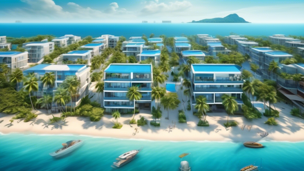 Here's a DALL-E prompt for an image related to this article:nnA scenic aerial view of Pattaya, Thailand, showcasing modern beachfront condominiums and villas with palm trees, a bright blue ocean, and a 'For Sale' sign in the foreground. The image should capture the essence of luxury real estate and tropical paradise.