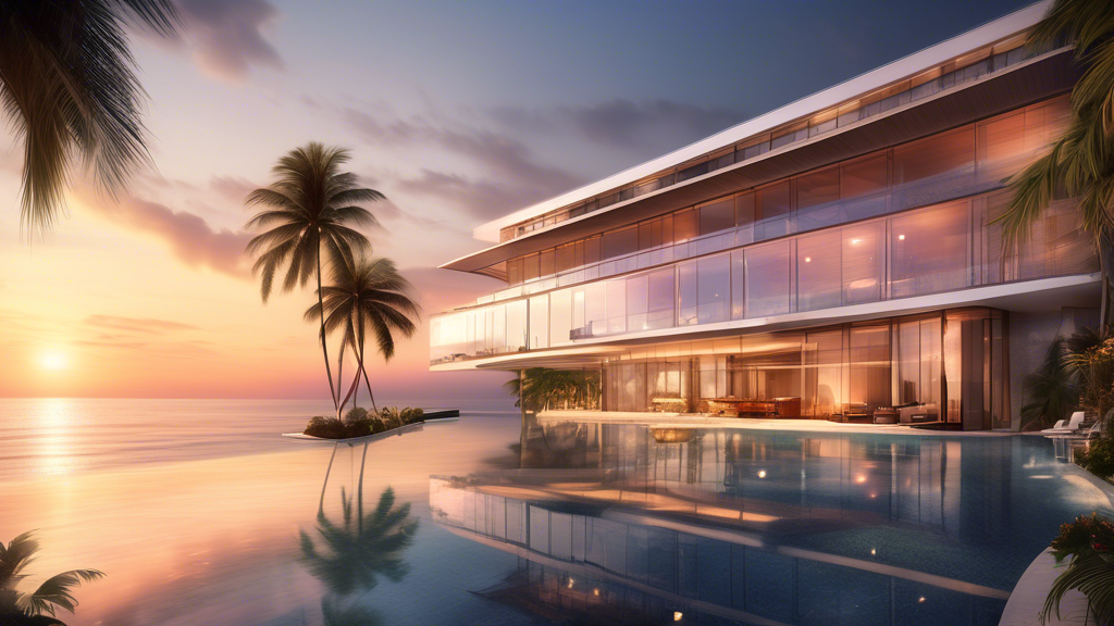 Here's a DALL-E prompt for an image related to this article:nnA luxurious beachfront condominium in Pattaya, Thailand, with modern glass architecture, palm trees, and a stunning infinity pool overlooking the ocean at sunset. The PBRE logo is subtly visible on a sign near the entrance.